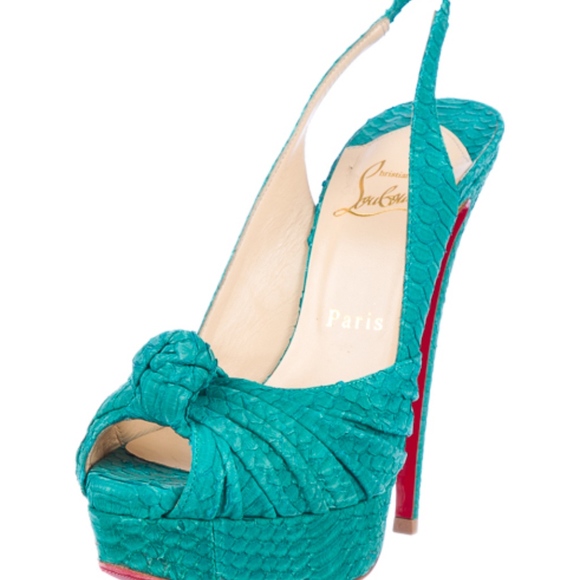 Christian Louboutin Jenny Watersnake Pumps - Picture 3 of 6